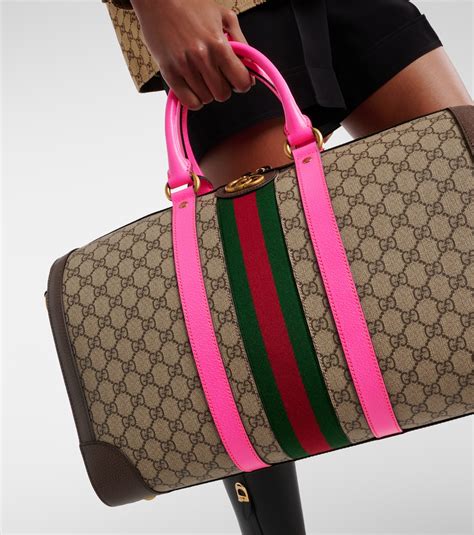 gucci tote with neon trim